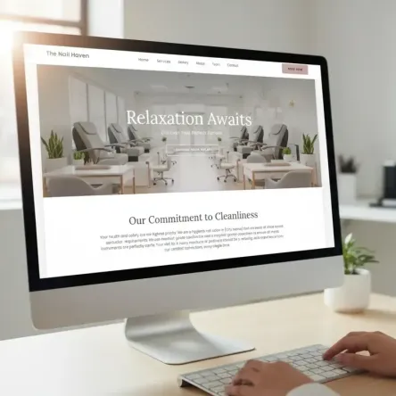 A screenshot of the modern website template