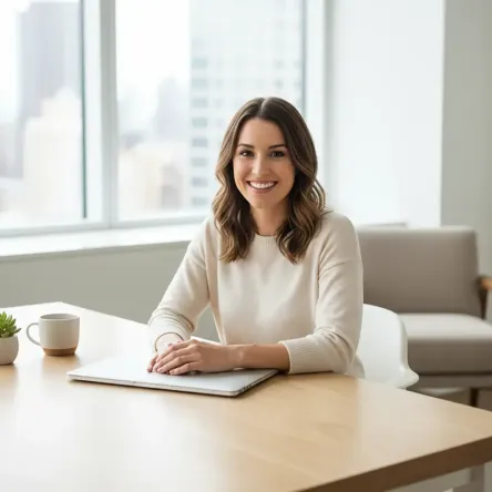 A digital partner at a desk, ready to provide 'done-for-you' support